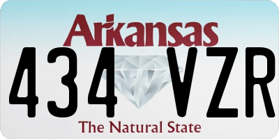AR license plate 434VZR