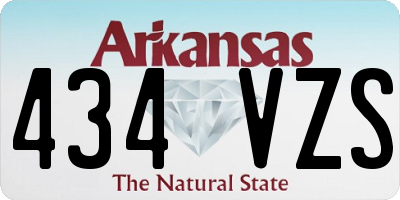 AR license plate 434VZS