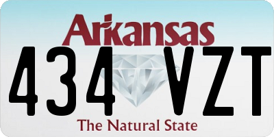 AR license plate 434VZT