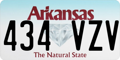 AR license plate 434VZV
