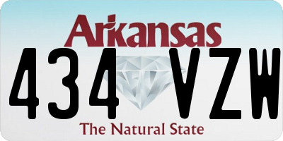 AR license plate 434VZW