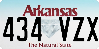 AR license plate 434VZX