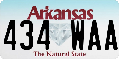 AR license plate 434WAA