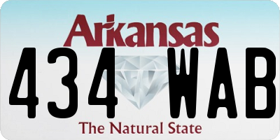 AR license plate 434WAB