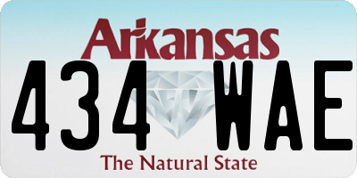 AR license plate 434WAE