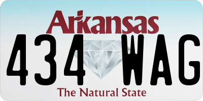 AR license plate 434WAG