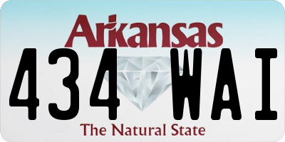 AR license plate 434WAI