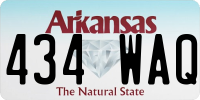 AR license plate 434WAQ