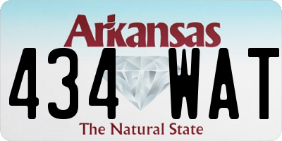 AR license plate 434WAT