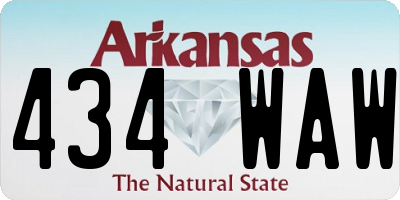 AR license plate 434WAW