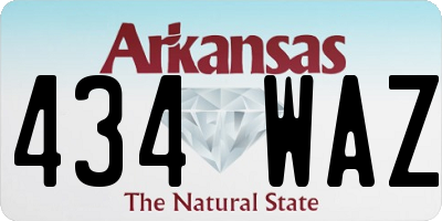 AR license plate 434WAZ