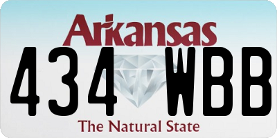 AR license plate 434WBB