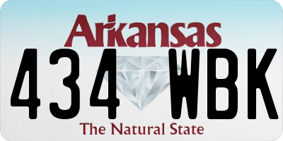 AR license plate 434WBK