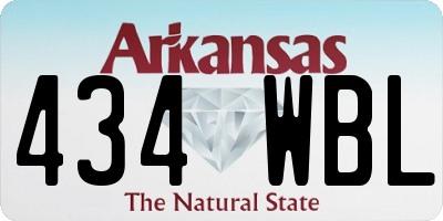 AR license plate 434WBL