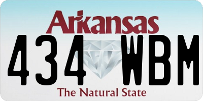 AR license plate 434WBM