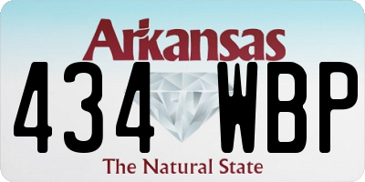 AR license plate 434WBP