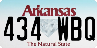AR license plate 434WBQ