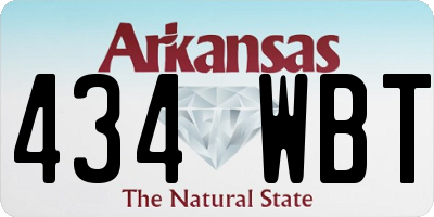 AR license plate 434WBT