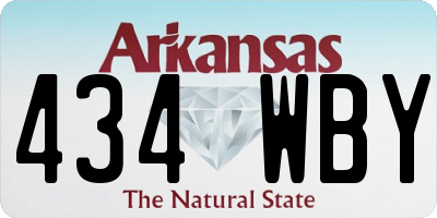 AR license plate 434WBY