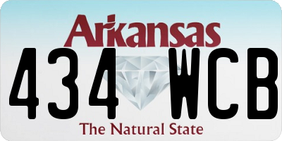 AR license plate 434WCB