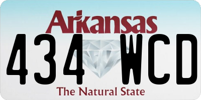 AR license plate 434WCD