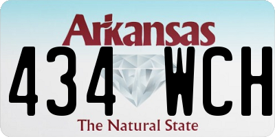 AR license plate 434WCH