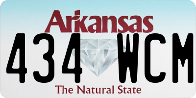AR license plate 434WCM