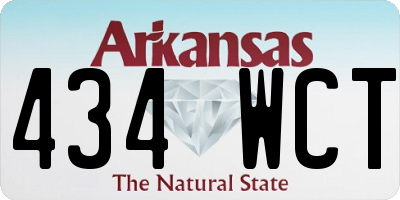 AR license plate 434WCT