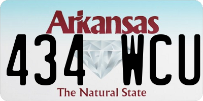AR license plate 434WCU
