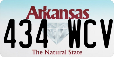 AR license plate 434WCV