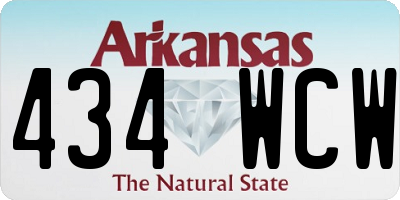 AR license plate 434WCW