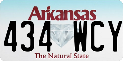 AR license plate 434WCY