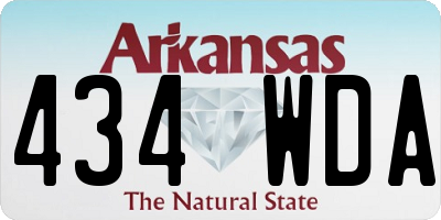 AR license plate 434WDA