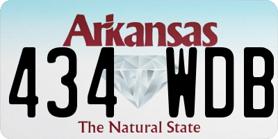 AR license plate 434WDB