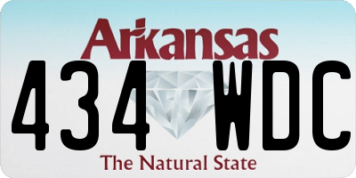 AR license plate 434WDC