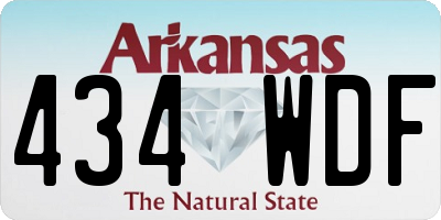 AR license plate 434WDF