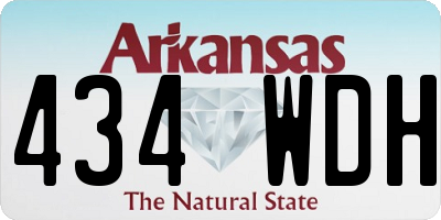 AR license plate 434WDH