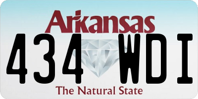 AR license plate 434WDI