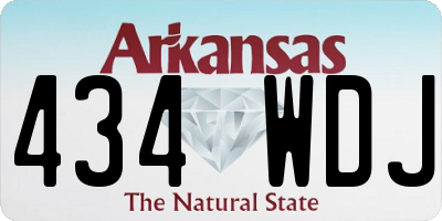 AR license plate 434WDJ