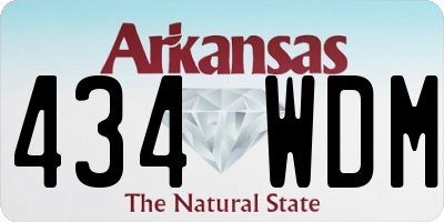 AR license plate 434WDM