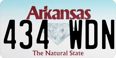 AR license plate 434WDN