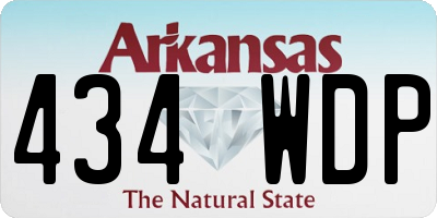 AR license plate 434WDP