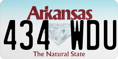 AR license plate 434WDU