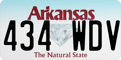 AR license plate 434WDV