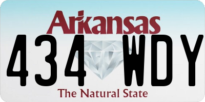 AR license plate 434WDY