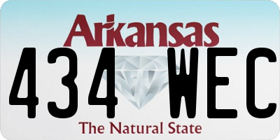 AR license plate 434WEC