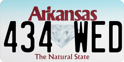 AR license plate 434WED