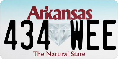 AR license plate 434WEE