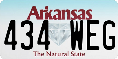 AR license plate 434WEG