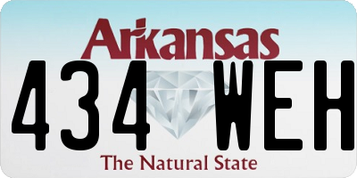 AR license plate 434WEH